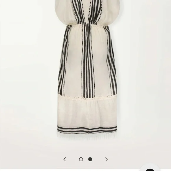 Lemlem LEILA plunge dress linen size M - Picture 2 of 8